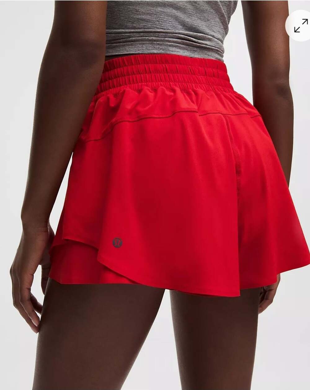 Lululemon Shake It Out High-Rise Run Short 2.5" Oxford Red sz 0